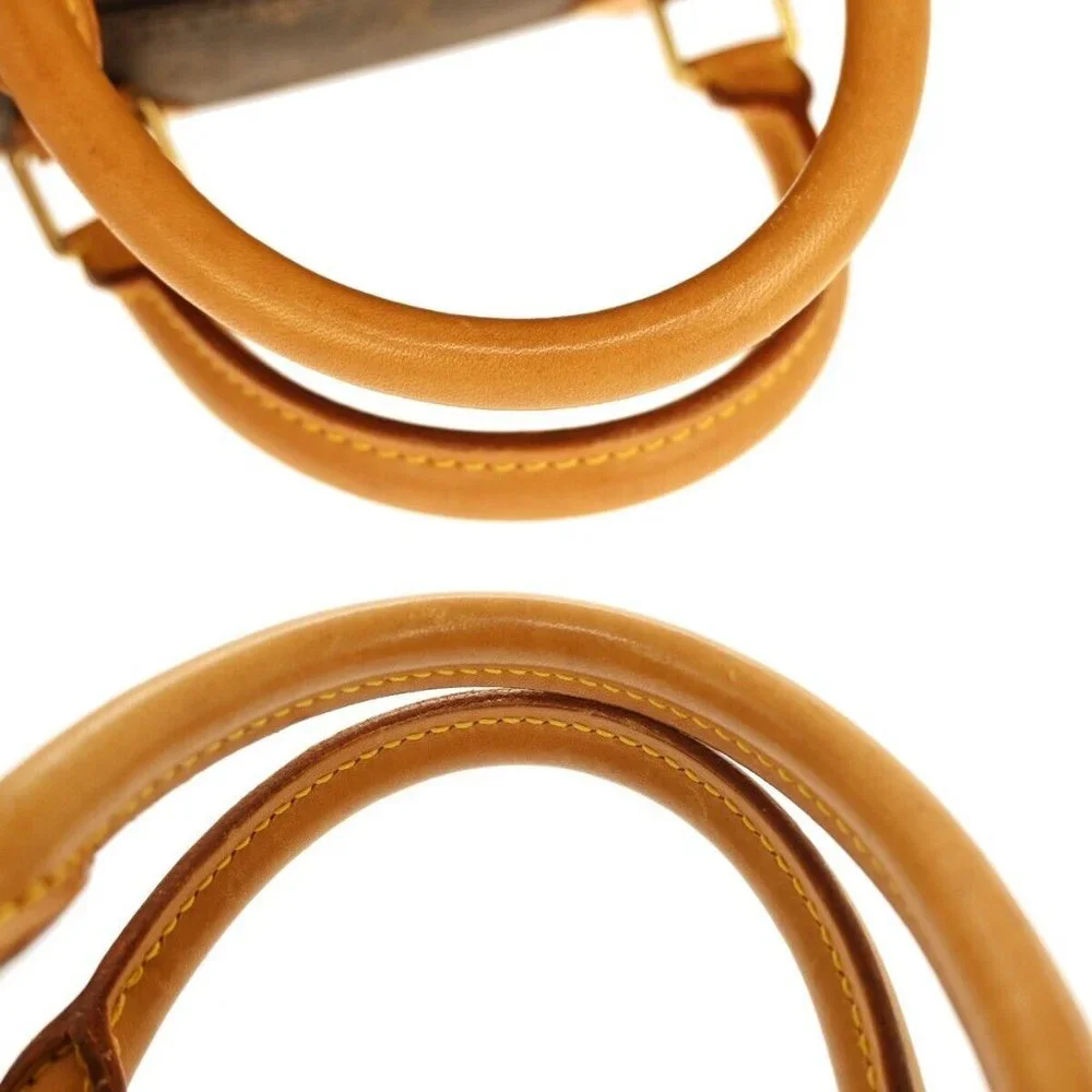 Authentic LOUIS VUITTON Speedy Travel Hand Bag Monogram Leather Brown - Picture 6 of 16